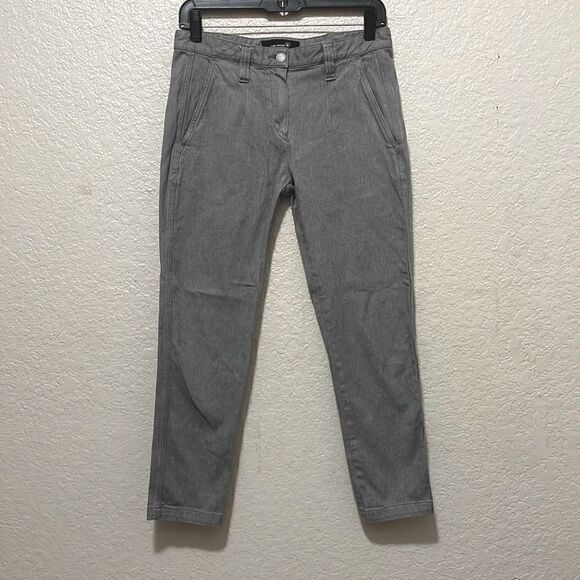 Isabel Marant Denim Gray Cropped Denim Trousers Designer Size 1 US Small - Picture 1 of 7